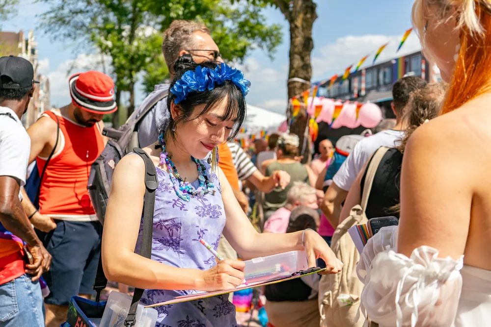 Faces from Amsterdam Canal Parade 2026 &mdash; 21