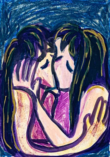 Lovers Kiss - night &mdash; 7