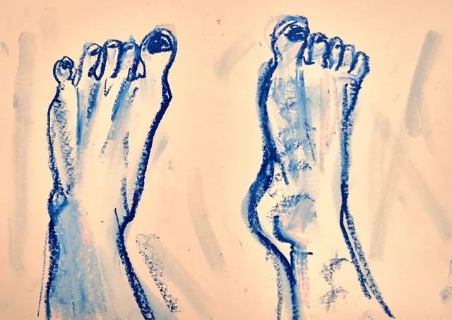 Self-portrait drawing &mdash; 2