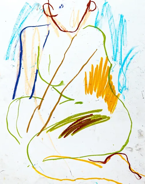 Self-portrait drawing &mdash; 12