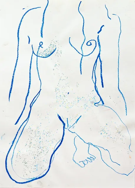 Self-portrait drawing &mdash; 22