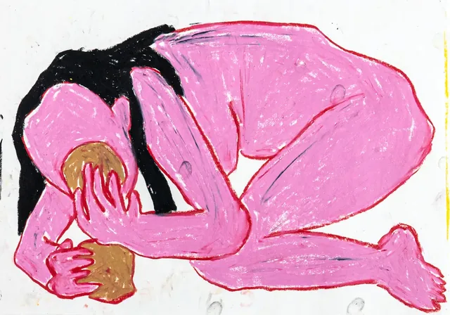 Self-portrait drawing &mdash; 23