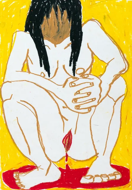 Self-portrait drawing &mdash; 28