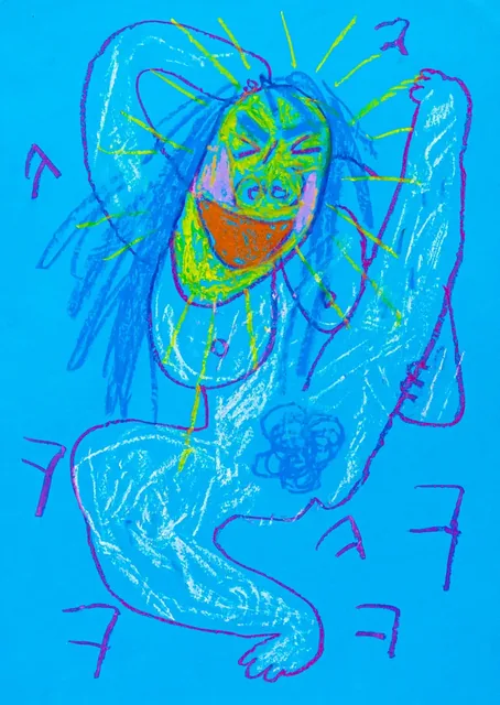 Self-portrait drawing &mdash; 31