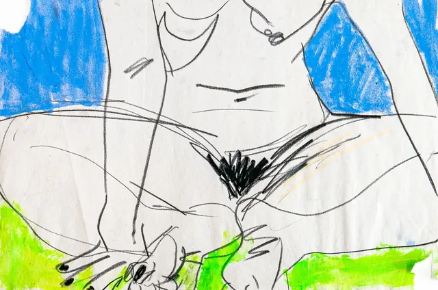 Self-portrait drawing &mdash; 33