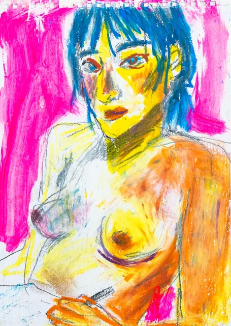 Self-portrait drawing &mdash; 41